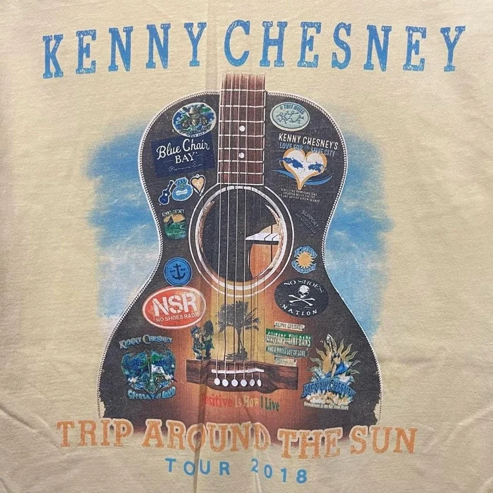 2018 Kenny Chesney trip around the sun tour country music tour concert T-shirt - Picture 5 of 6